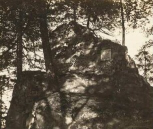 Zittauer Gebirge. Ruine Karlsfried bei Zittau (nordöstlich von Lückendorf)