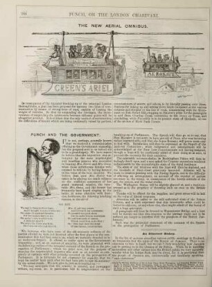 The new aerial omnibus; Punch and the government