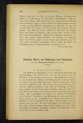Theodor Waitz als Philosoph und Pädagoge : (Schluß)