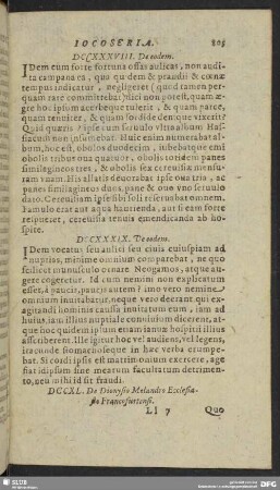 DCCXL. De Dionysio Melandro Ecclesiaste Francofurtensi
