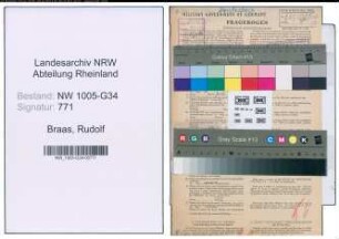 Entnazifizierung Rudolf Braas , geb. 20.11.1895 (Dentist)
