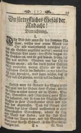Du fürtreffliches Gefäß der Andacht