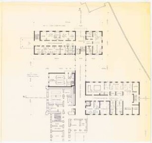 Evangelisches Diakonissenkrankenhaus Bethanien, Berlin-Kreuzberg Umbau. Hauptgebäude: Erdgeschoss Zielplanung 1:200