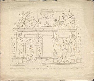 Entwurf für das Wandgrab Julius II