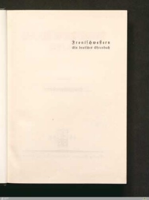 Titelblatt der Reihe - Deutsche Tat im Weltkrieg 1914/1918