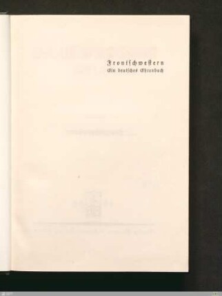 Titelblatt der Reihe - Deutsche Tat im Weltkrieg 1914/1918