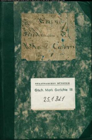 Hypothekenbuch des Gerichts Alt-Castrop, Bd. 1