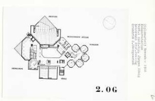 Konservatorium (Diplomarbeit bei Peter Poelzig): Grundriss 2. Obergeschoss