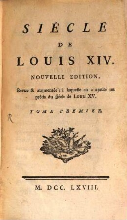 Le Siècle De Louis XIV., 1