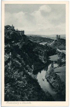 Rudelsburg. Rudelsburg und Saaleck
