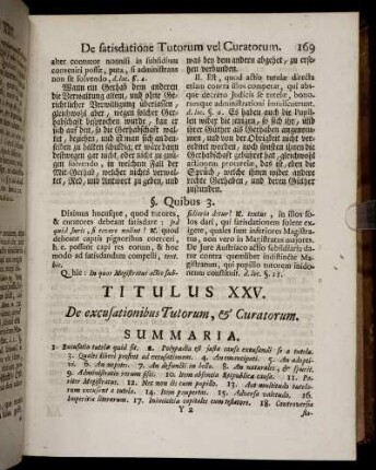 Titulus XXV. De excusationibus Tutorum, & Curatorum