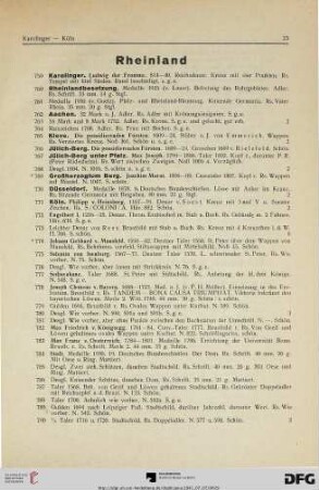 Rheinland (Nr. 759-809)