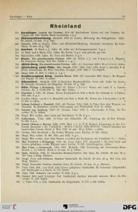 Rheinland (Nr. 759-809)
