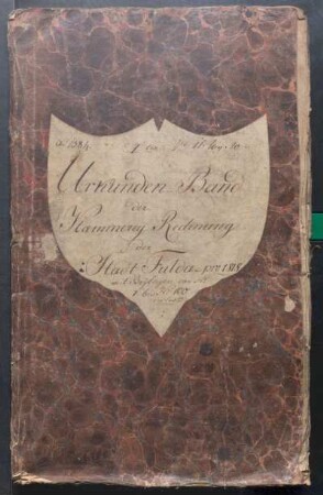 IX A 1 - Alte Stadtrechnungen (1818)