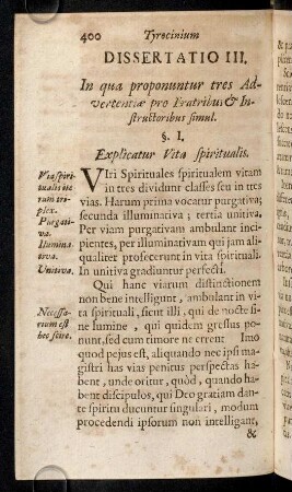 400-404, Dissertatio III