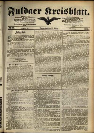 Ausgabe vom Donnerstag, den 10. März 1910.