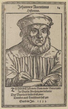 Bildnis des Johannes Auentinus