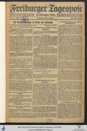 Nr. 1-24 (Januar 1926)