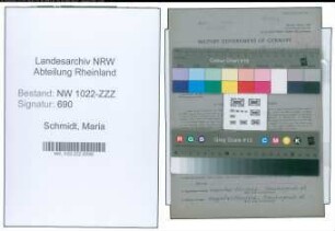 Entnazifizierung Maria Schmidt , geb. 15.10.1897 (Geschaeftsfrau)