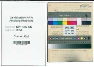 Entnazifizierung Karl Cremer, geb. 27.06.1911 (Arzt)