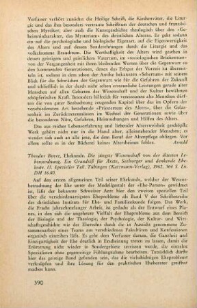 390-391 [Rezension] Bovet, Theodor, Spezieller Teil