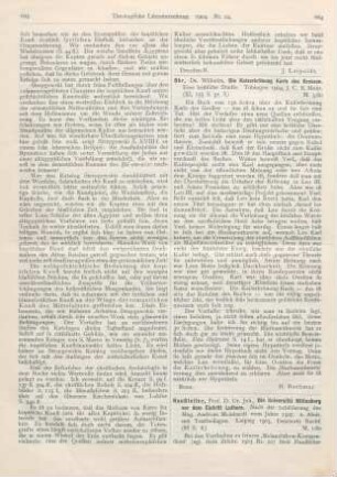 664-665 [Rezension] Haußleiter, Johannes, Die Universität Wittenberg vor dem Eintritt Luthers. Nach der Schilderung des Mag. Andreas Meinhardi vom Jahre 1507