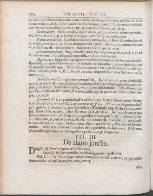 Tit. III. De tigno juncto.