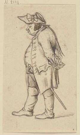 Stehender alter Offizier