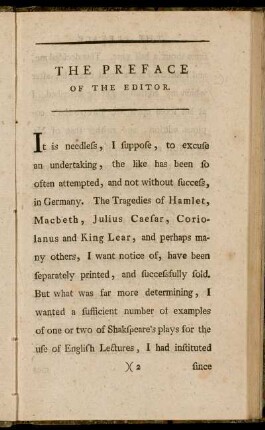 The Preface of the Editor.
