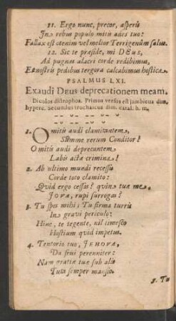 Psalmus LXI. - LXX.