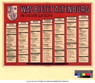 Originaltitel: Was bietet Altenburg in dieser Woche 7. November bis 13. November 1949