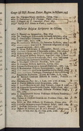 245-288, Historiae Belgicae Scriptores in Octavo - Poetae Laini Veteres in Duodecimo