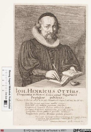 Bildnis Johann Heinrich Ott(e) (lat. Ottius) (II)