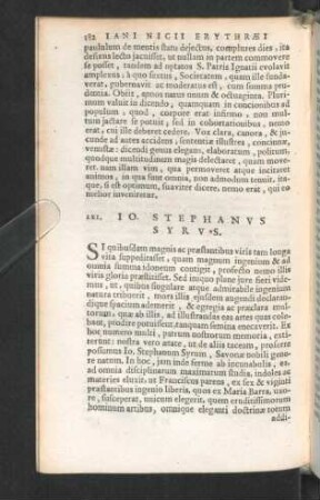 LXI. Io. Stephanus Syrus.