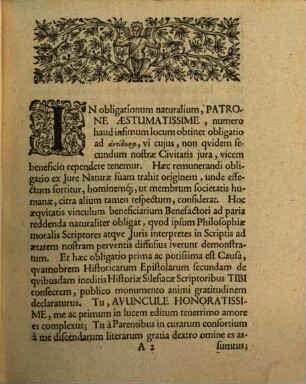 Godofredi Rhonii Vratislaviensis Epistolarum Historicarum ... De Quibusdam Ineditis Historiae Silesiacae Scriptoribus. 2