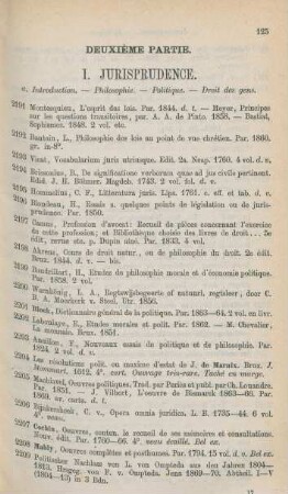 I. Jurisprudence