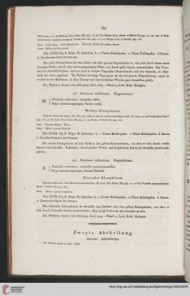 Zweyte Abtheilung