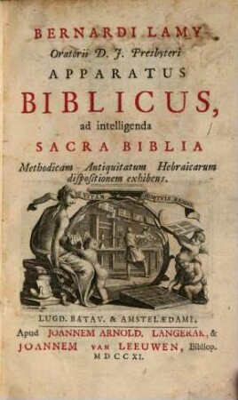 Apparatus biblicus ...