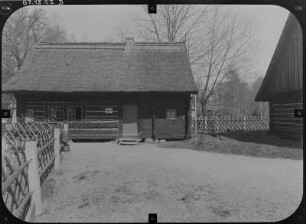 Lübbenau-Lehde, Dorfstraße 3. Freilandmuseum. Wohnhaus (Kassenhaus). Eingangsseite