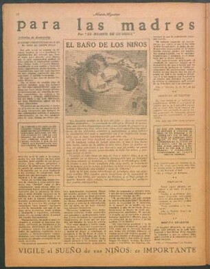 El baño de los niños
