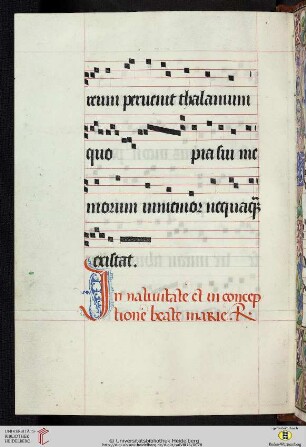 In nativitate et in conceptione beate Marie. Responsorium