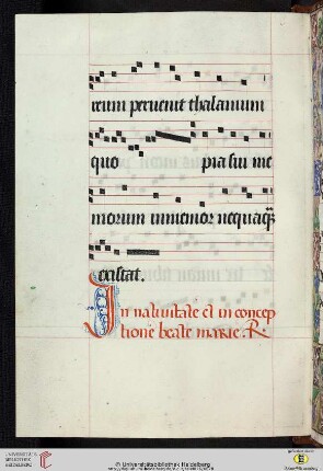In nativitate et in conceptione beate Marie. Responsorium
