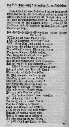 Die Critik.