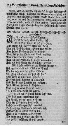 Die Critik.