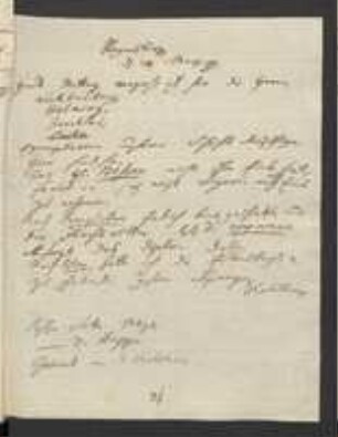 Brief von Johann Jacob Kohlhaas an Heinrich Meyer und David Heinrich Hoppe