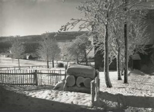 Seiffen-Heidelberg. Blick zum Ahornberg