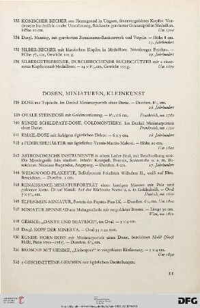 Dosen, Miniaturen, Kleinkunst (Nr. 138-158)