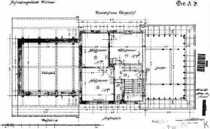 Dittwar: Empfangsgebäude Grundriss Obergeschoß