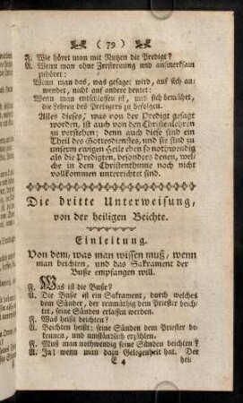 79-97, Die dritte Unterweisung, von der heiligen Beichte.