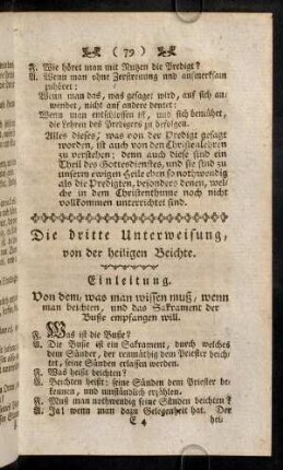 79-97, Die dritte Unterweisung, von der heiligen Beichte.